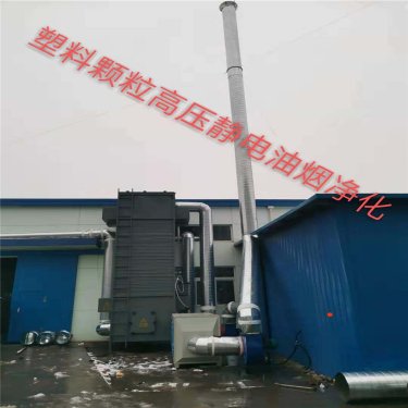 塑料造粒油烟废气电捕焦油器净化工艺效果说了算